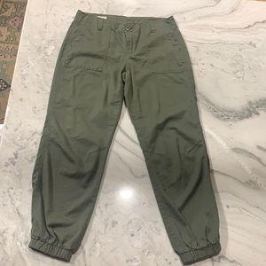 Olive Green Mom Joggers